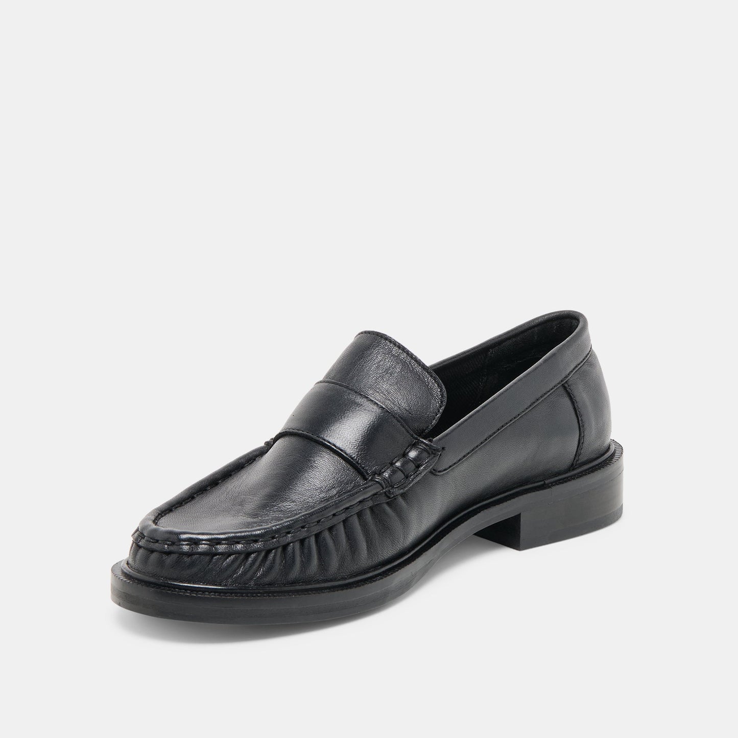 Bodi Black Leather Loafers Dolce Vita