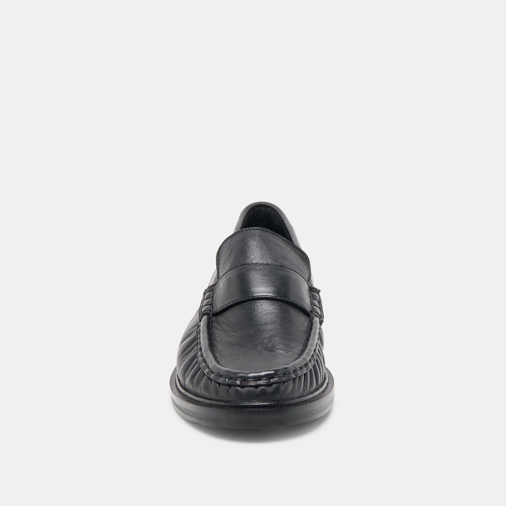 Bodi Black Leather Loafers Dolce Vita