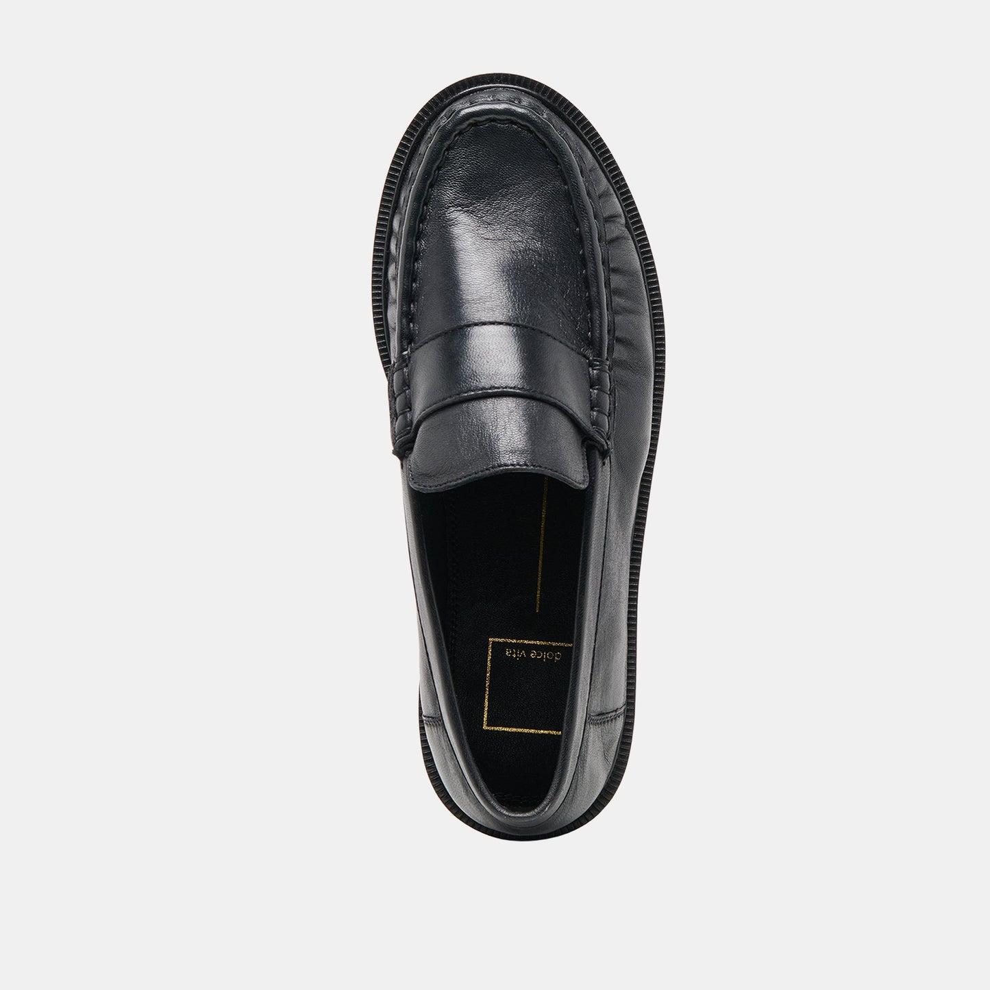 Bodi Black Leather Loafers Dolce Vita