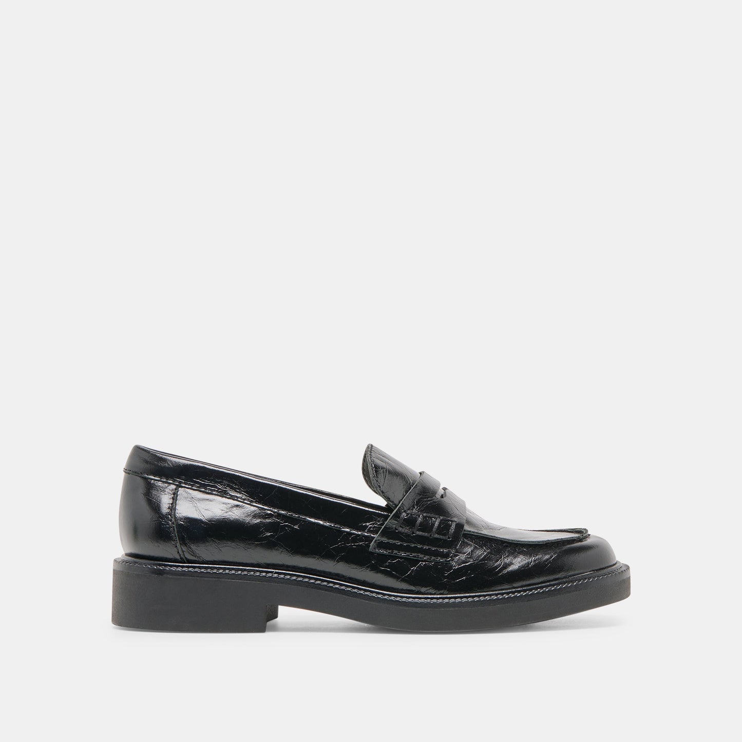 Tiggy Midnight Crinkle Patent Loafers Dolce Vita