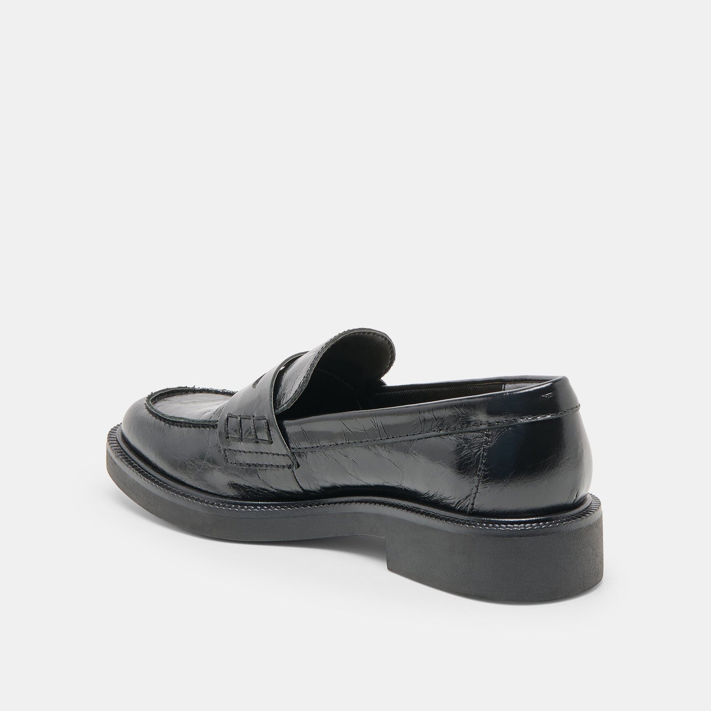 Tiggy Midnight Crinkle Patent Loafers Dolce Vita