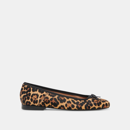 Anisa Ballet Flats DK LEOPARD CALF HAIR Dolce Vita