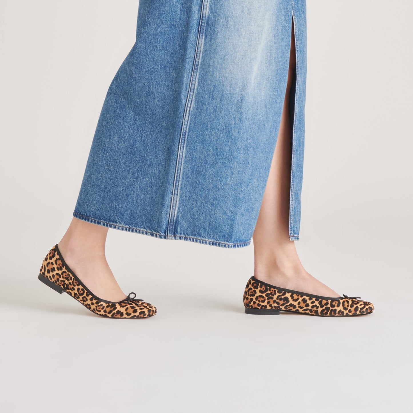 Anisa Ballet Flats DK LEOPARD CALF HAIR Dolce Vita