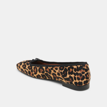 Anisa Ballet Flats DK LEOPARD CALF HAIR Dolce Vita