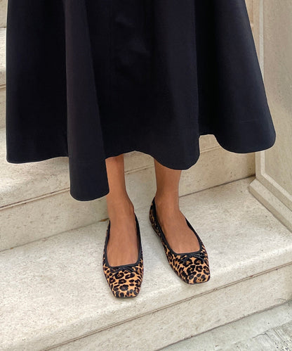 Anisa Ballet Flats DK LEOPARD CALF HAIR Dolce Vita
