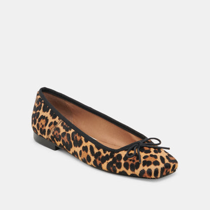 Anisa Ballet Flats DK LEOPARD CALF HAIR Dolce Vita