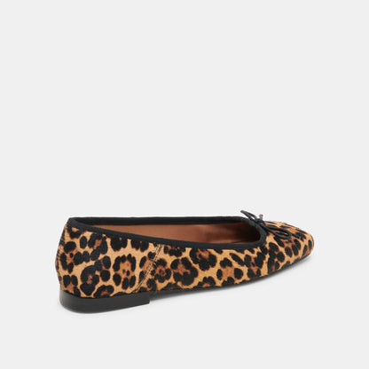 Anisa Ballet Flats DK LEOPARD CALF HAIR Dolce Vita