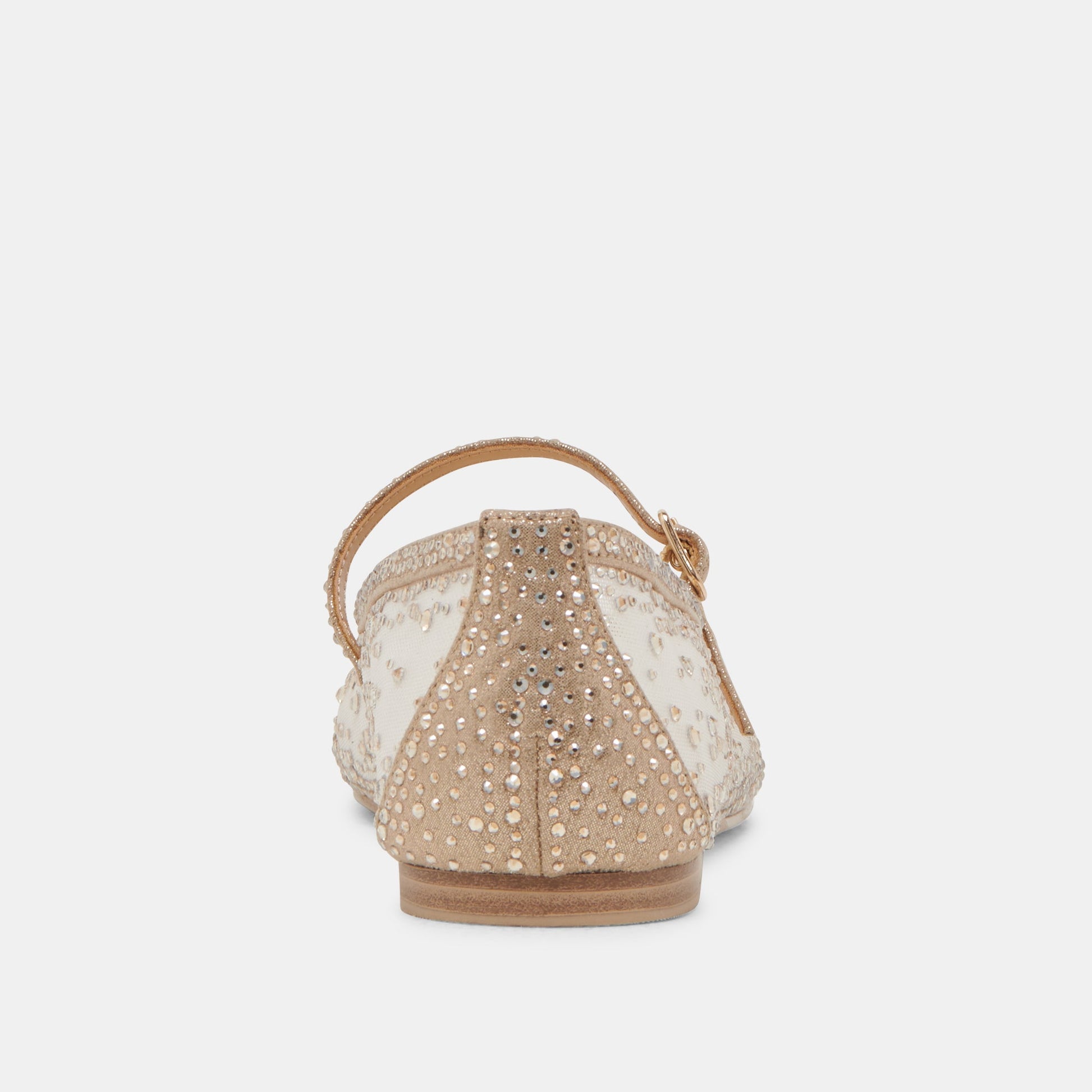 REYES CRYSTAL BALLET FLATS GOLD MESH Dolce Vita