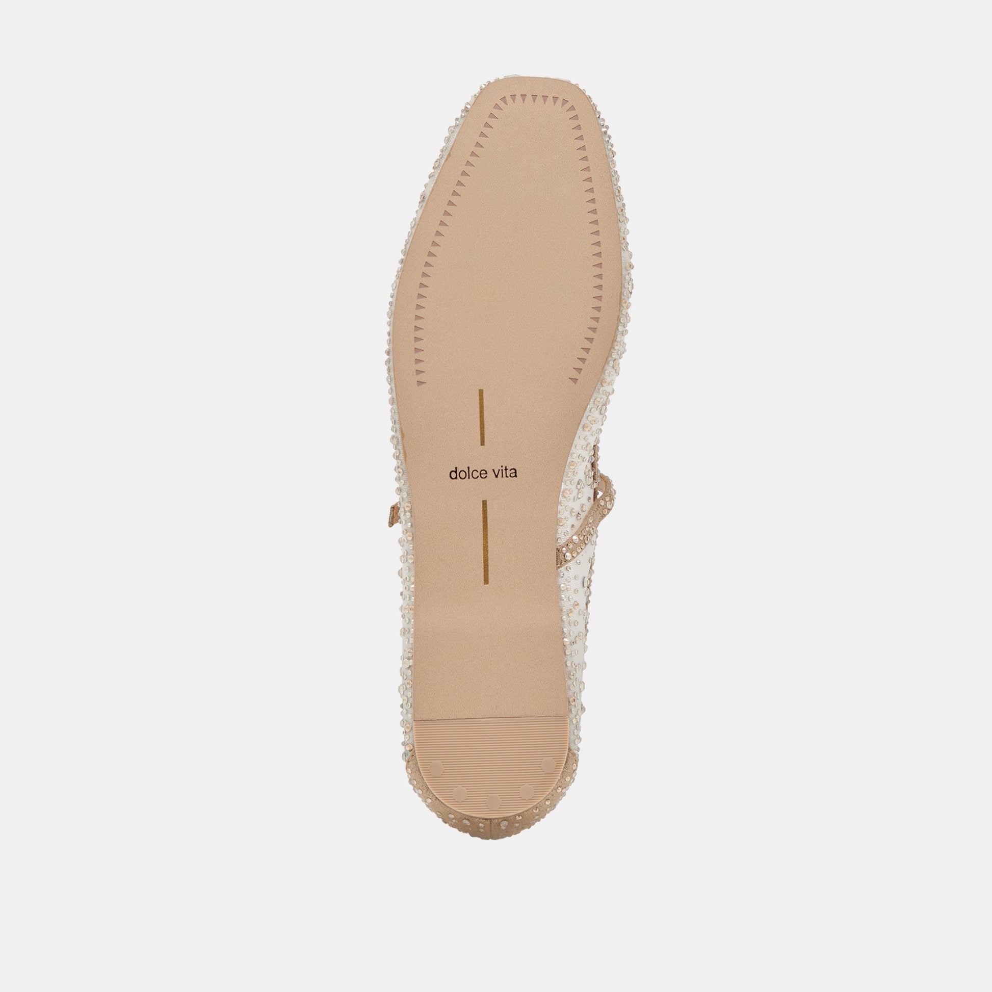REYES CRYSTAL BALLET FLATS GOLD MESH Dolce Vita