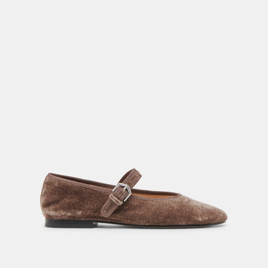 ROSLYN BALLET FLATS SMOKE VELVET Dolce Vita