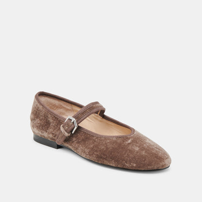ROSLYN BALLET FLATS SMOKE VELVET Dolce Vita