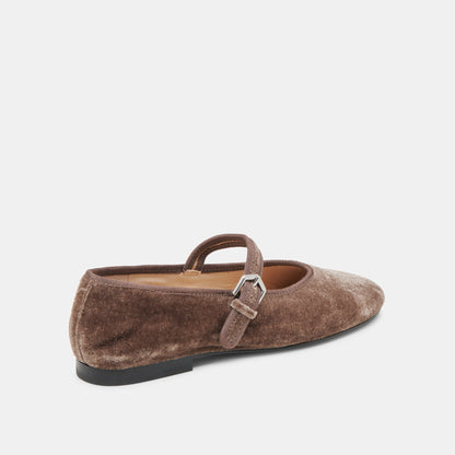 ROSLYN BALLET FLATS SMOKE VELVET Dolce Vita