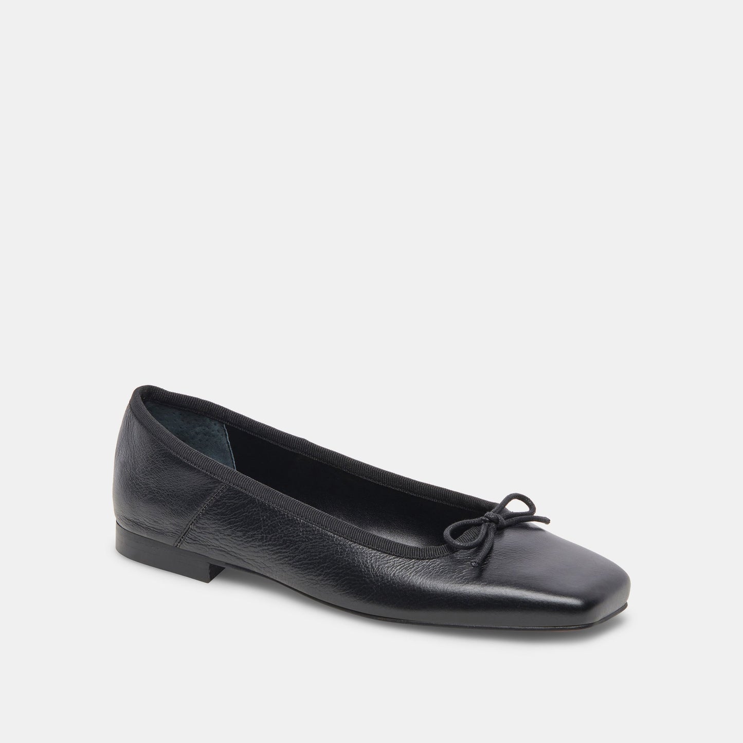 ANISA Ballet Flats Black Leather Dolce Vita