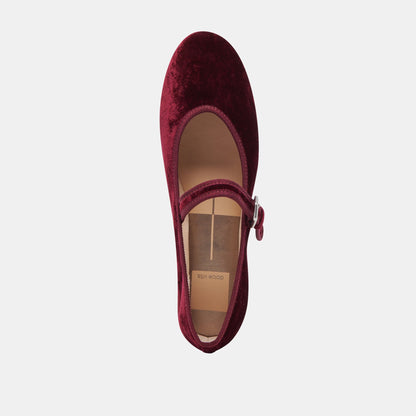 ROSLYN BALLET FLATS WINE VELVET Dolce Vita