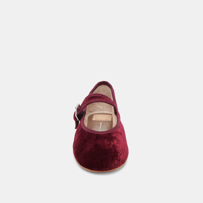 ROSLYN BALLET FLATS WINE VELVET Dolce Vita