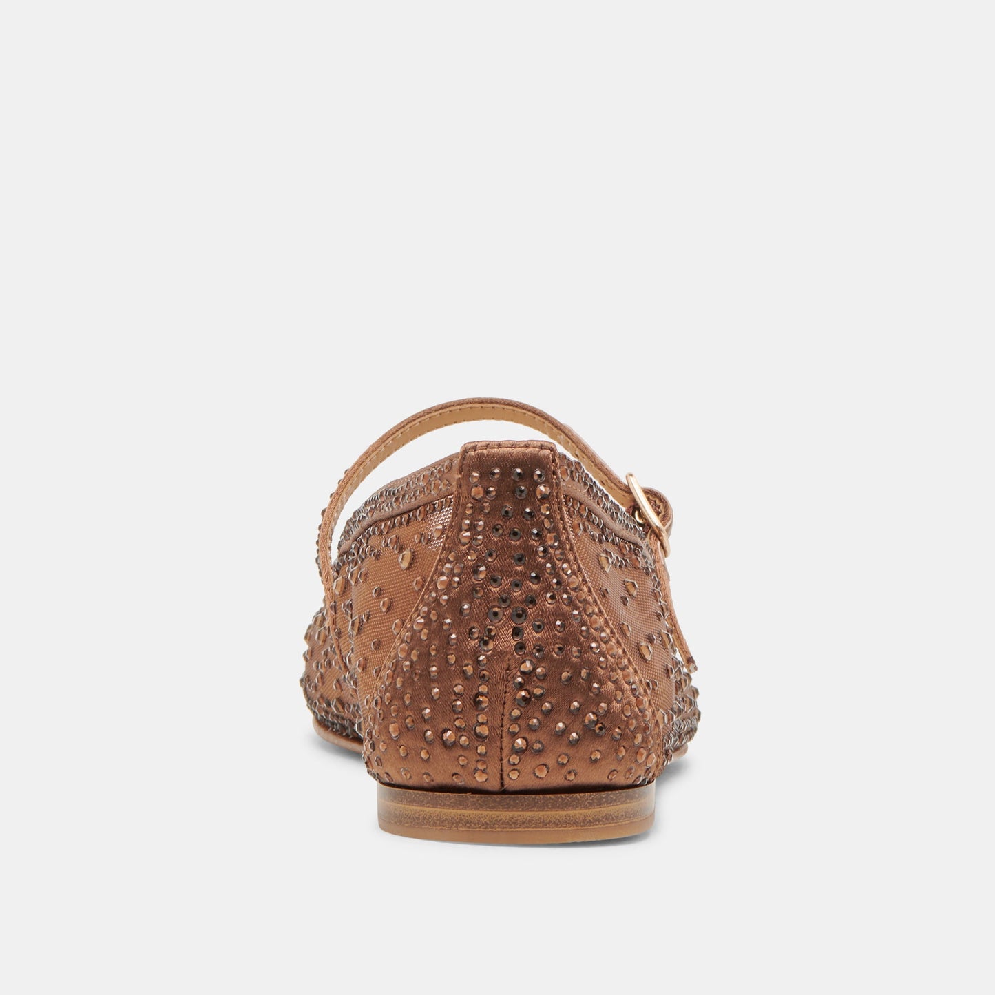 REYES CRYSTAL BALLET FLATS MID BROWN MESH Dolce Vita