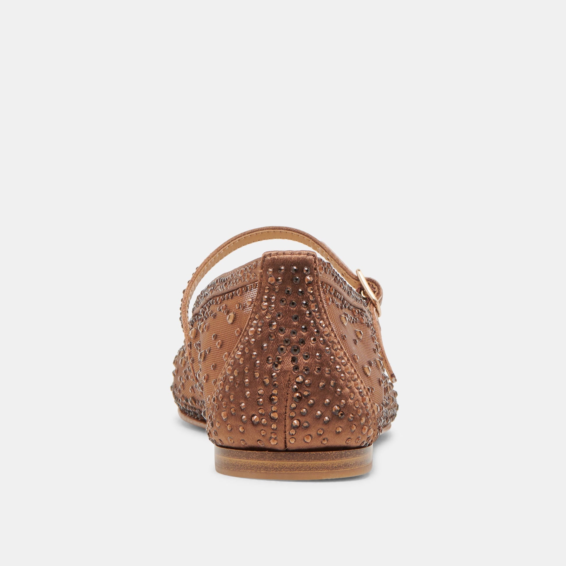 REYES CRYSTAL BALLET FLATS MID BROWN MESH Dolce Vita