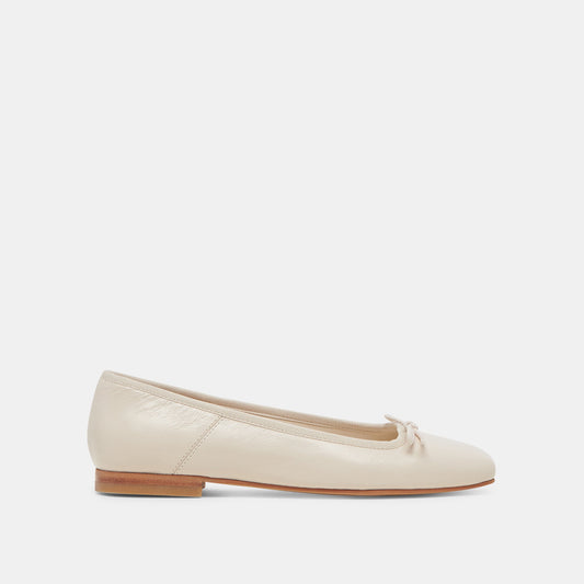 Anisa Ballet Flats CREME CRINKLE PATENT Dolce Vita