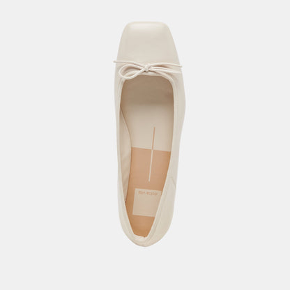 Anisa Ballet Flats CREME CRINKLE PATENT Dolce Vita