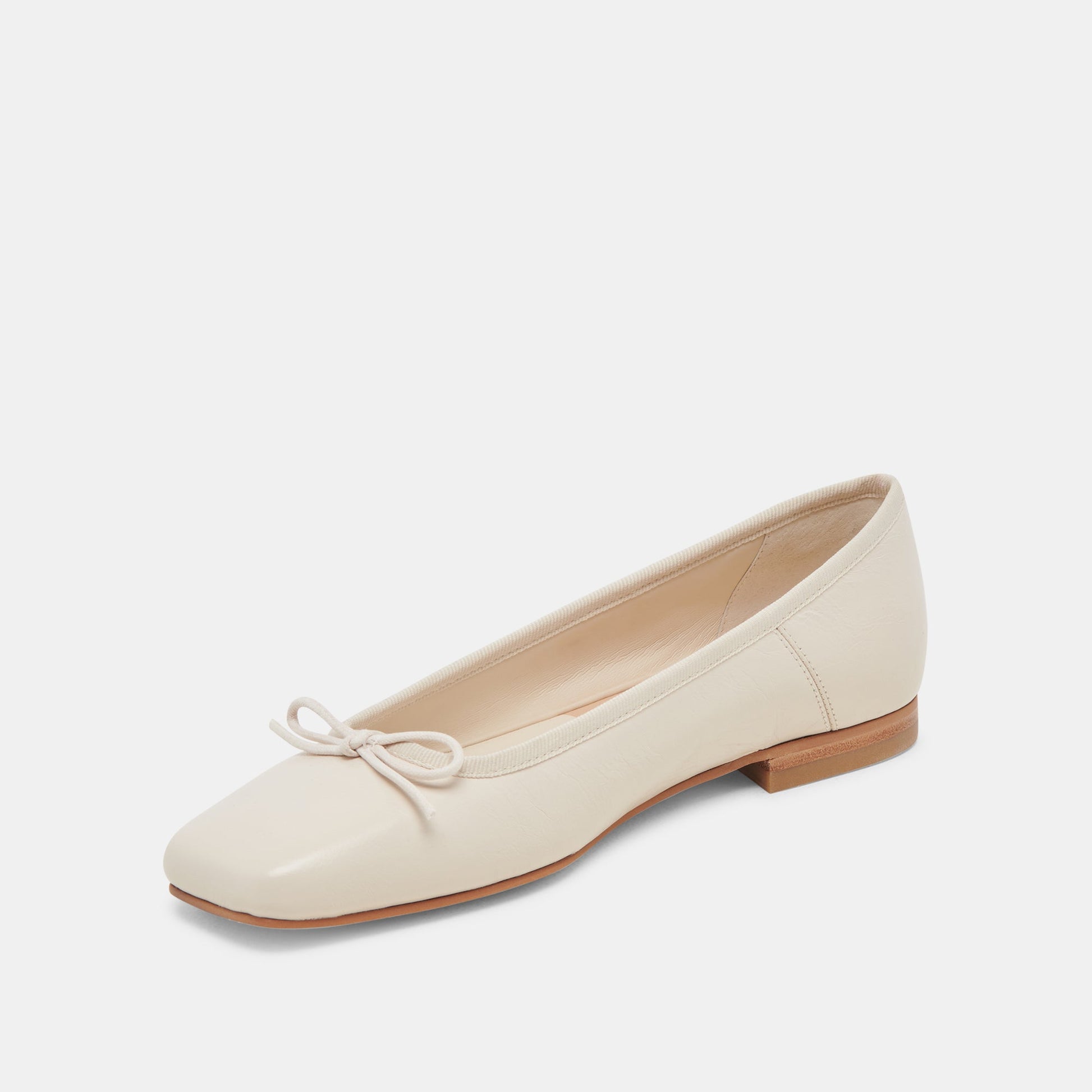 Anisa Ballet Flats CREME CRINKLE PATENT Dolce Vita