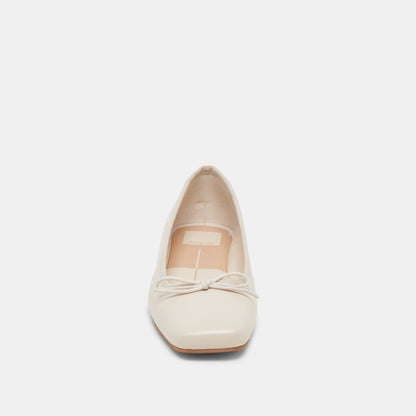 Anisa Ballet Flats CREME CRINKLE PATENT Dolce Vita