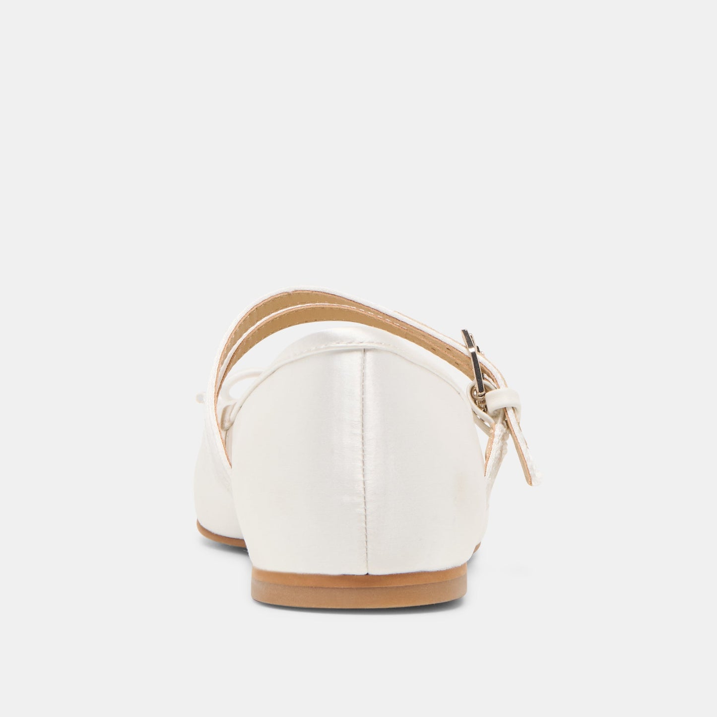 Gibsen True White Satin Ballet Flats Dolce Vita