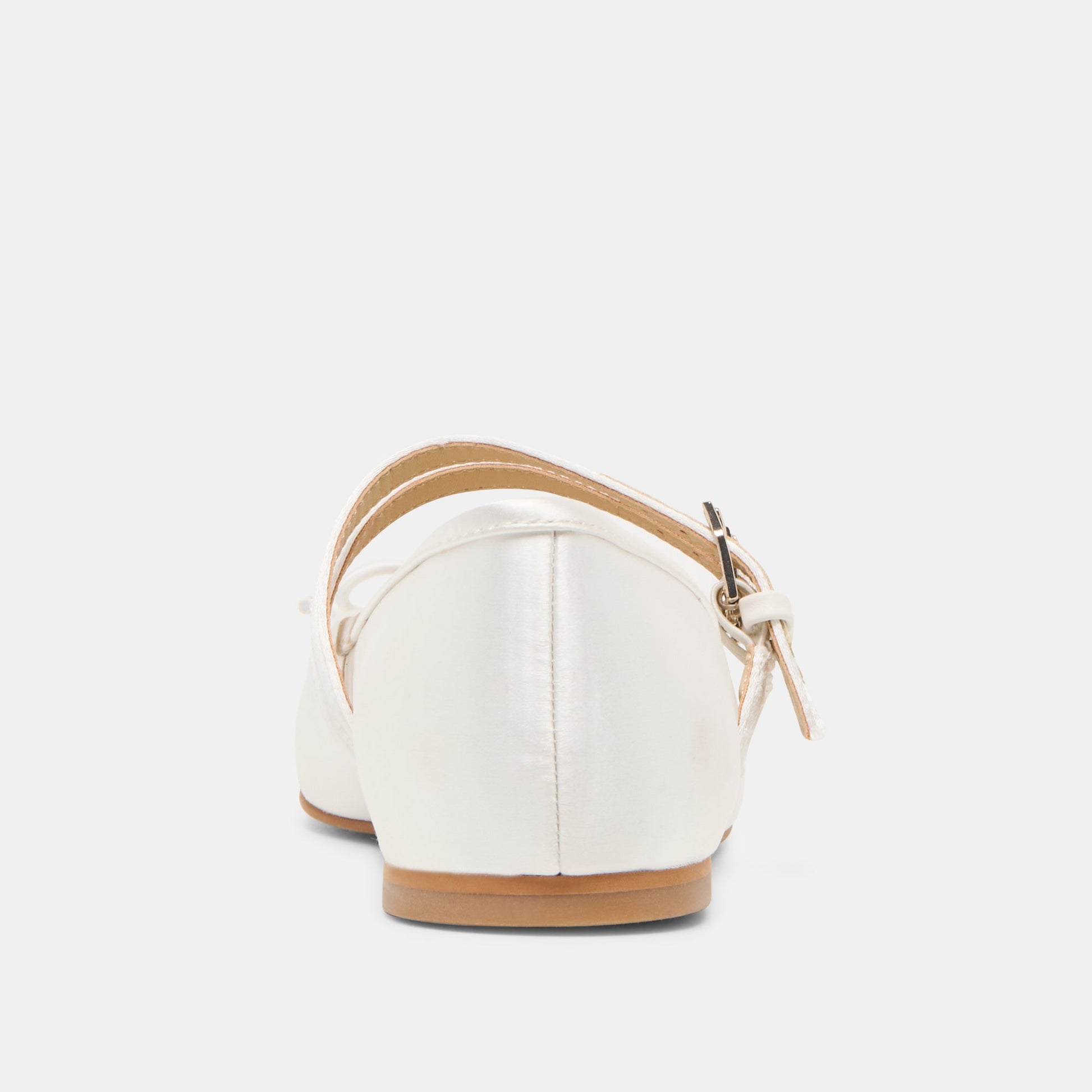 Gibsen True White Satin Ballet Flats Dolce Vita