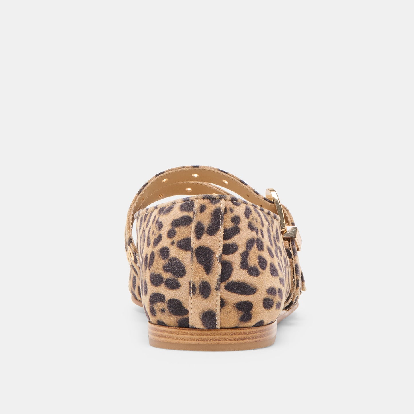 Baylee Grommet Dk Leopard Printed Suede Ballet Flats Dolce Vita