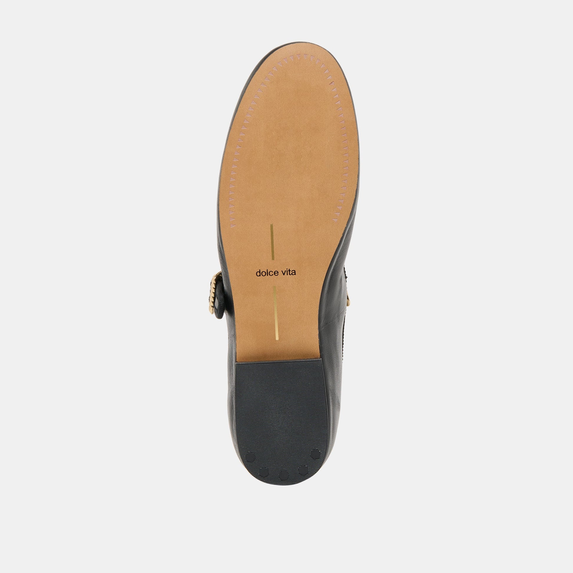 Relan Black Leather Ballet Flats Dolce Vita