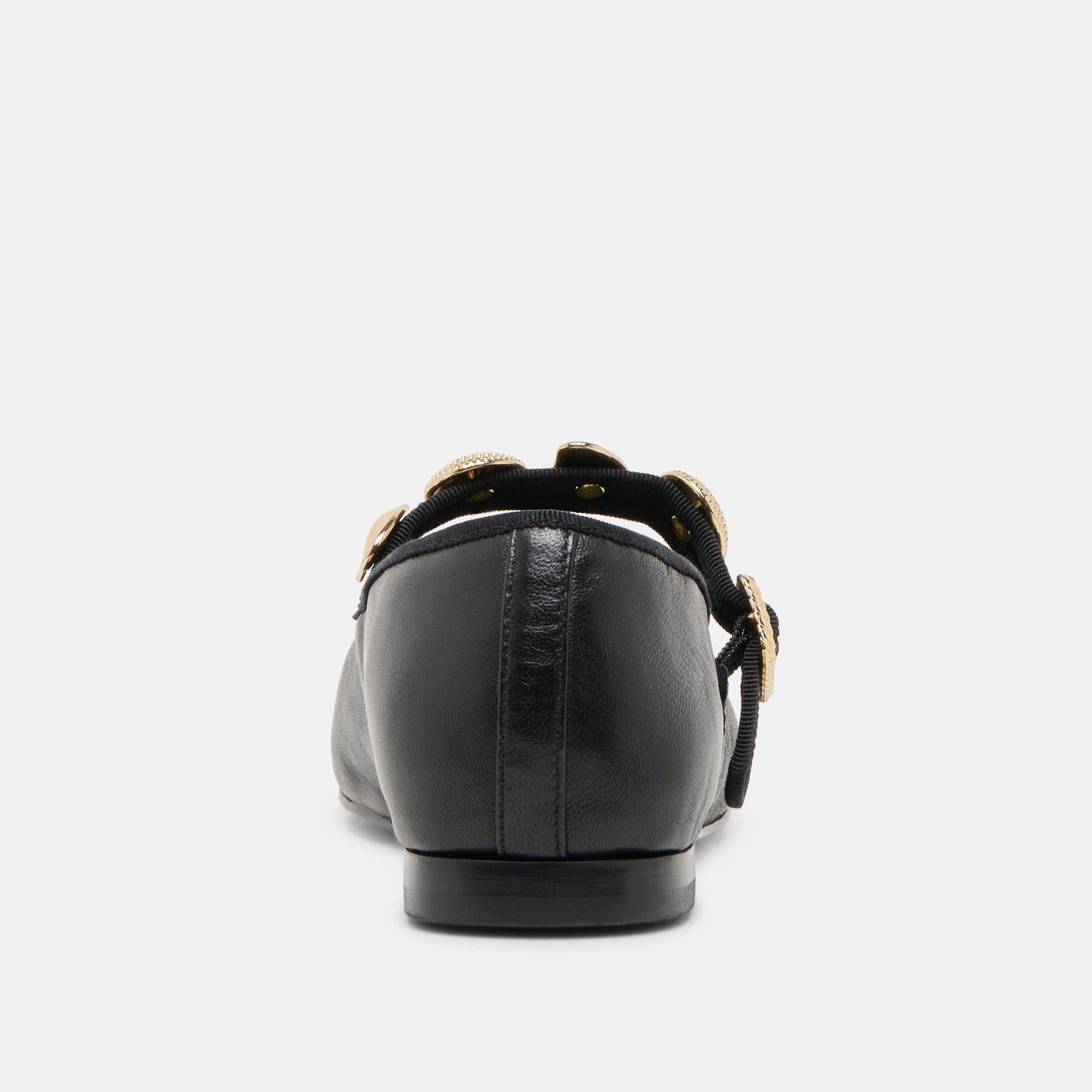 Relan Black Leather Ballet Flats Dolce Vita
