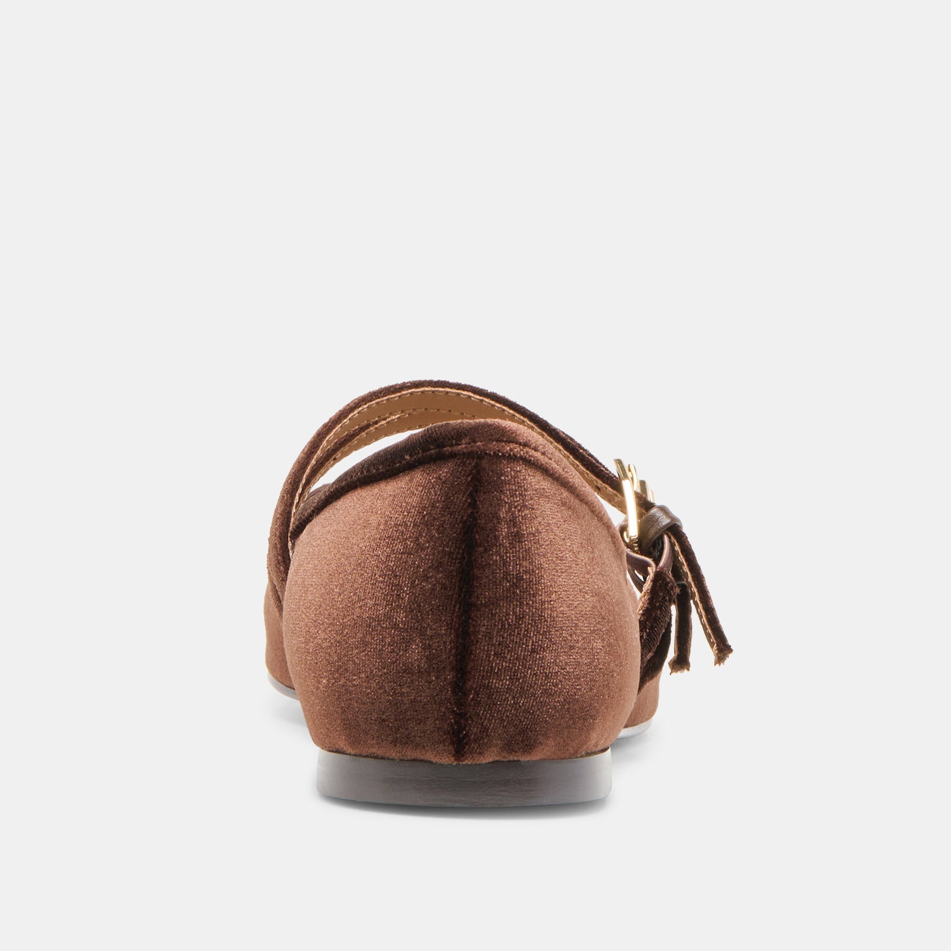 Gibsen Chocolate Velvet Ballet Flats Dolce Vita