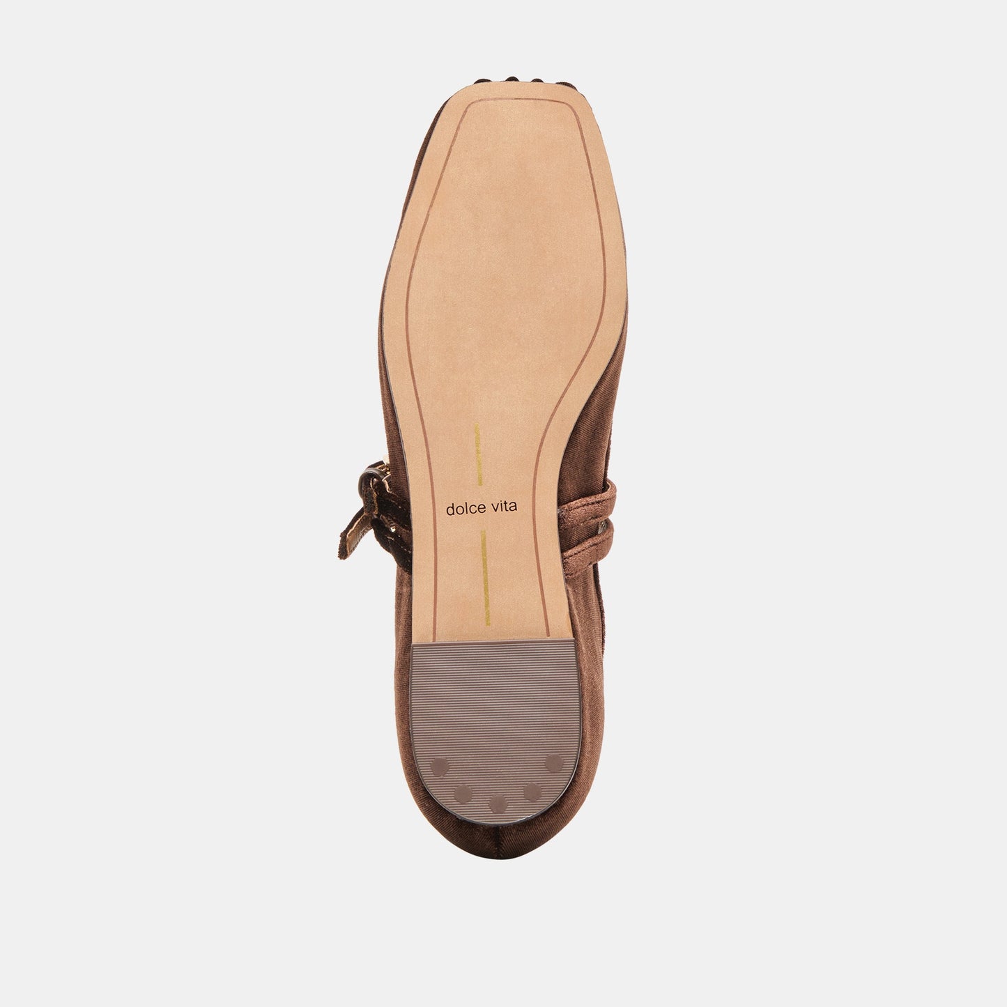 Gibsen Chocolate Velvet Ballet Flats Dolce Vita
