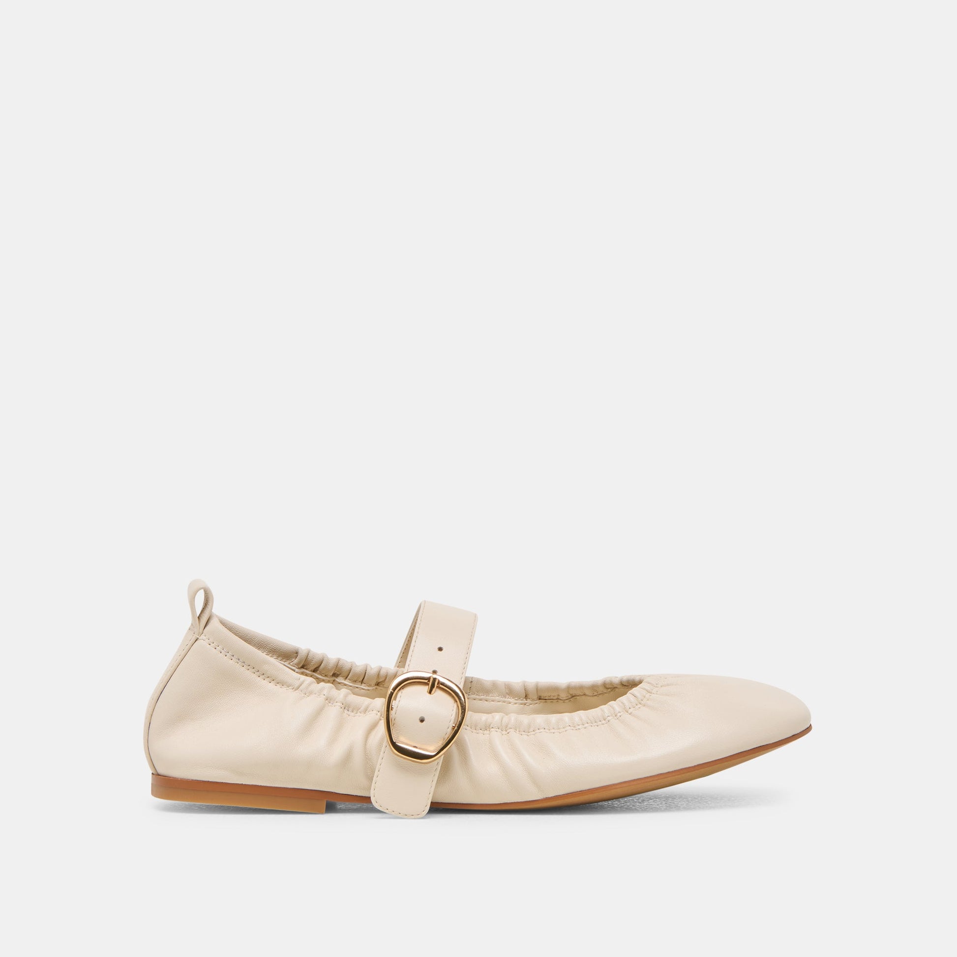 Caely Bone Leather Ballet Flats Dolce Vita