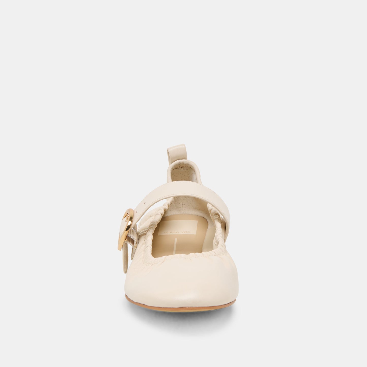 Caely Bone Leather Ballet Flats Dolce Vita