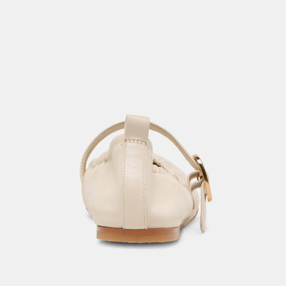 Caely Bone Leather Ballet Flats Dolce Vita