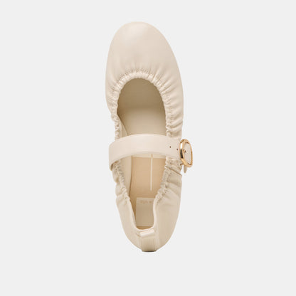 Caely Bone Leather Ballet Flats Dolce Vita