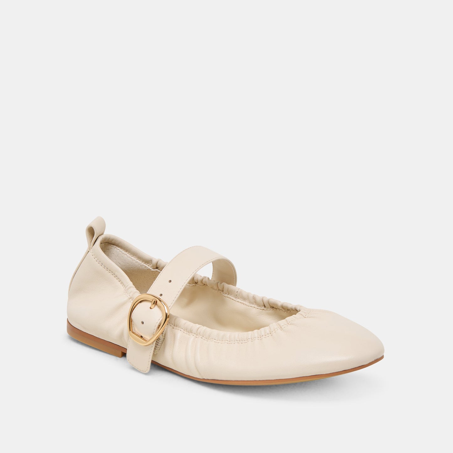 Caely Bone Leather Ballet Flats Dolce Vita