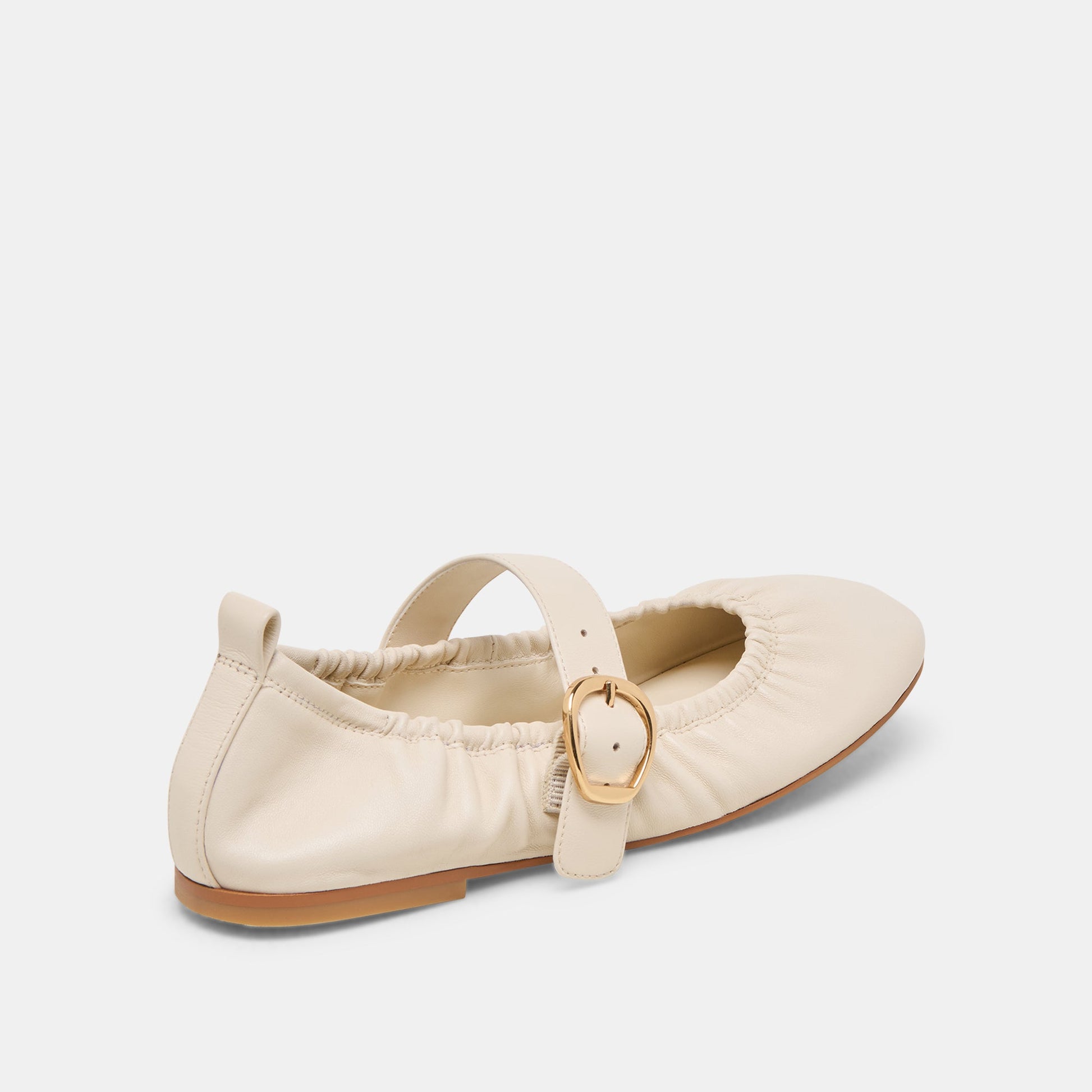 Caely Bone Leather Ballet Flats Dolce Vita