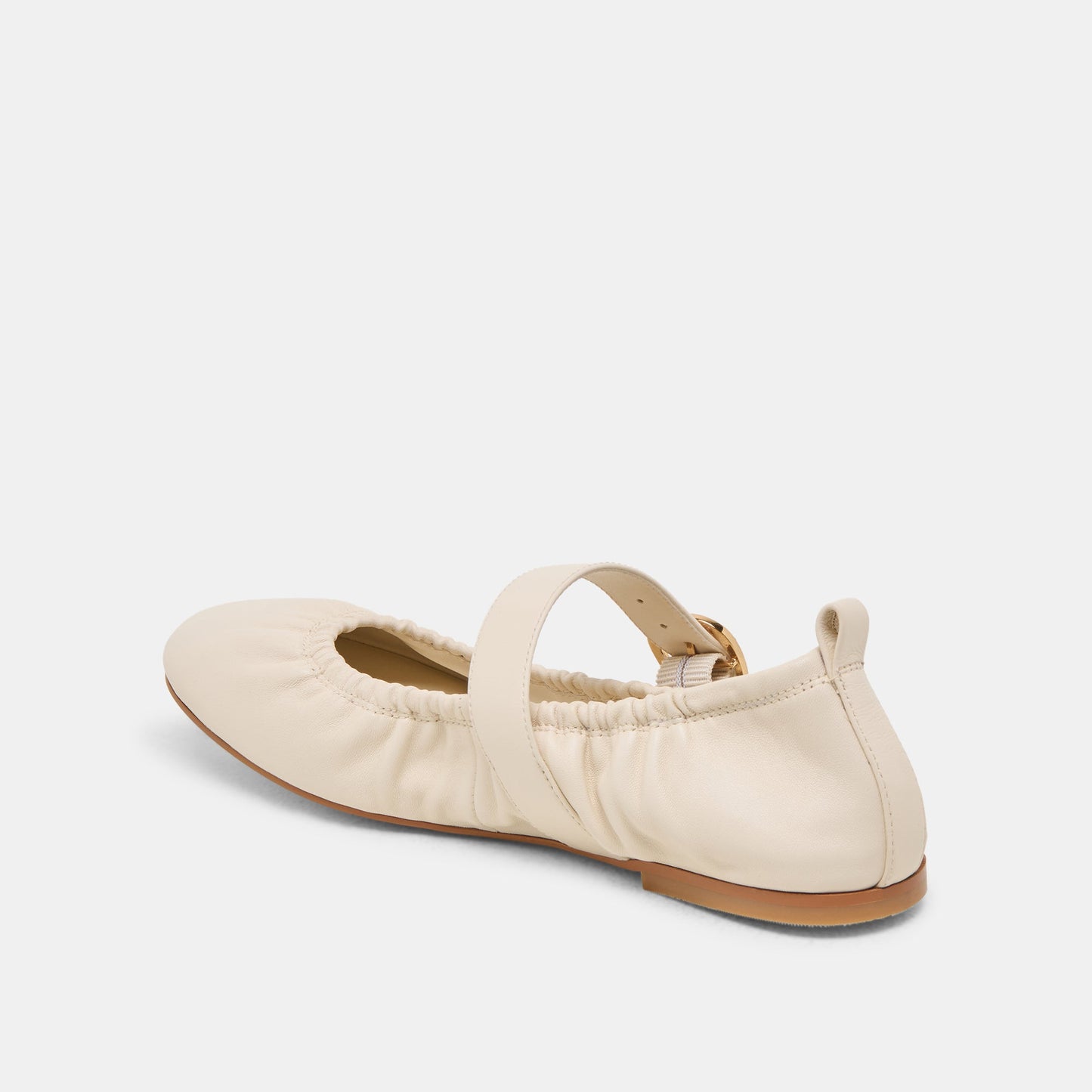 Caely Bone Leather Ballet Flats Dolce Vita