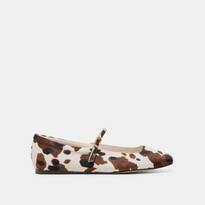 Reyes Cocoa Taurus Calf Hair Ballet Flats Dolce Vita