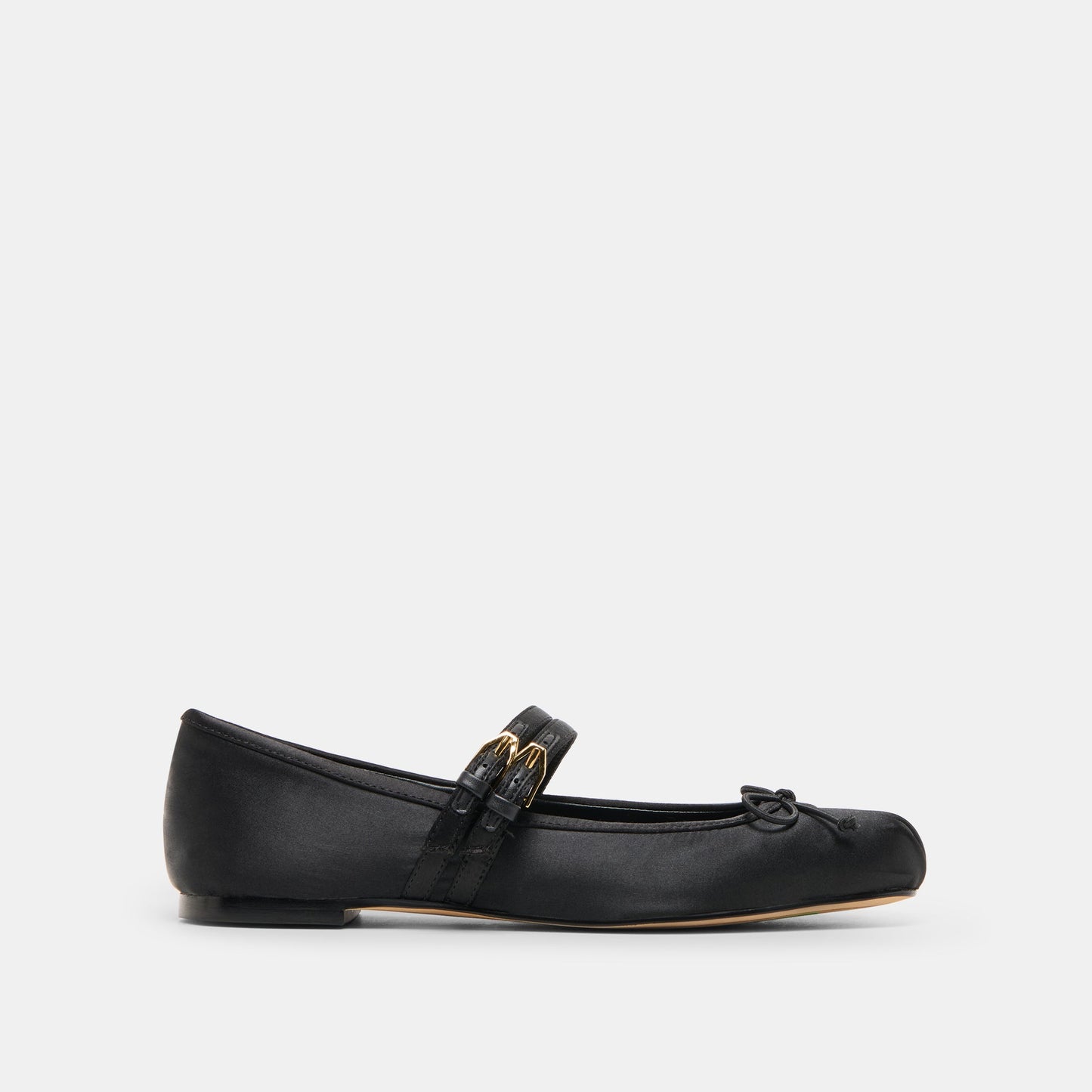 Gibsen Onyx Satin Ballet Flats Dolce Vita