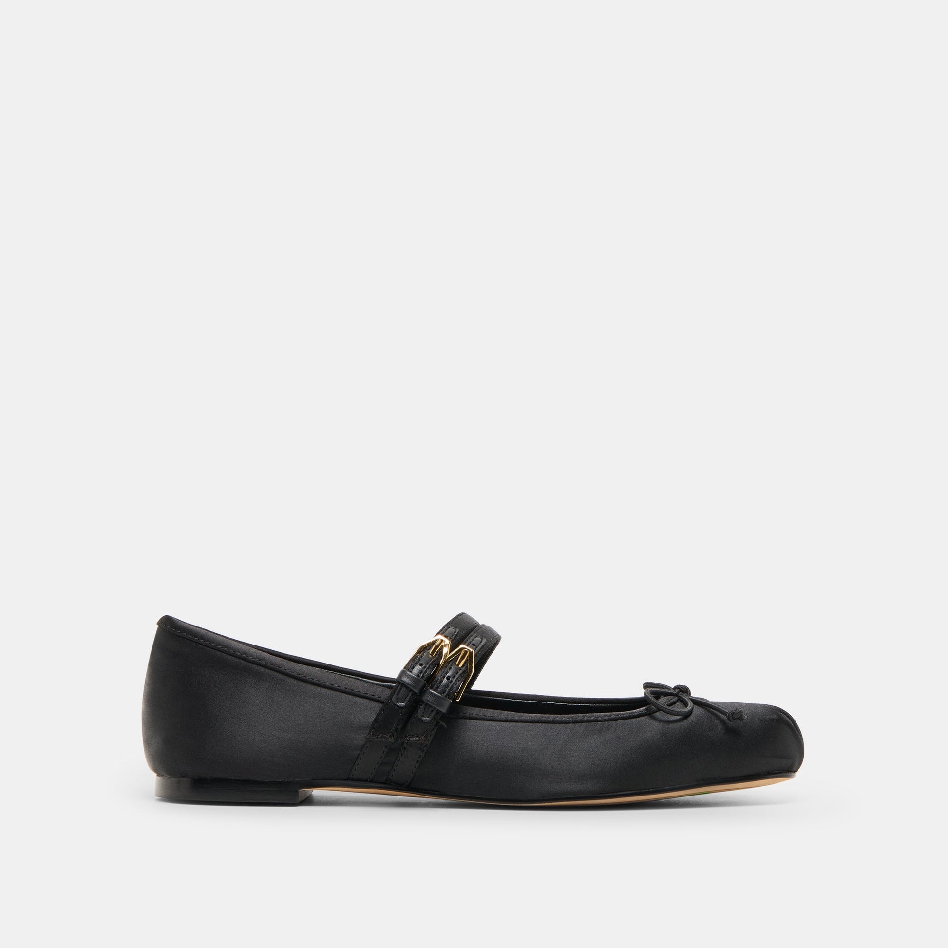Gibsen Onyx Satin Ballet Flats Dolce Vita