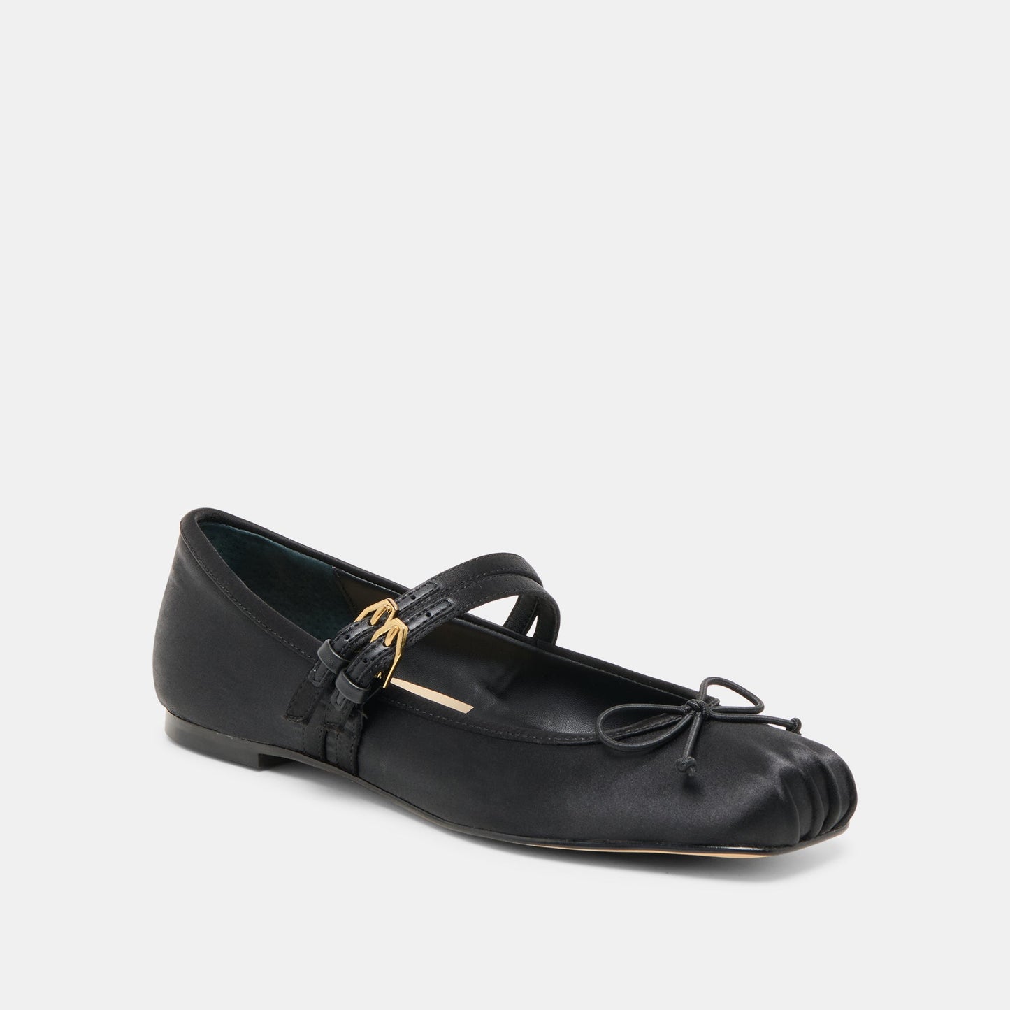 Gibsen Onyx Satin Ballet Flats Dolce Vita