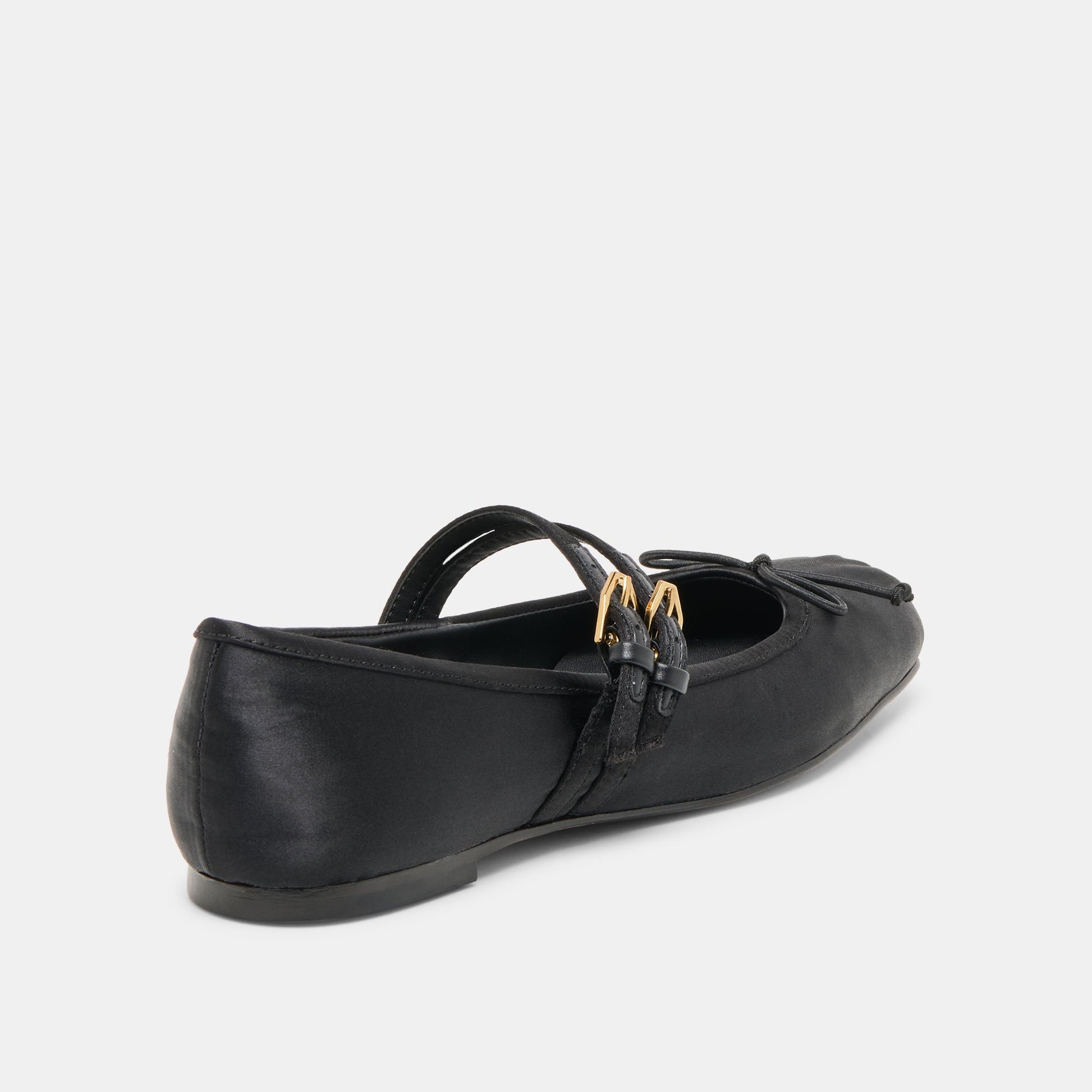 Gibsen Onyx Satin Ballet Flats Dolce Vita