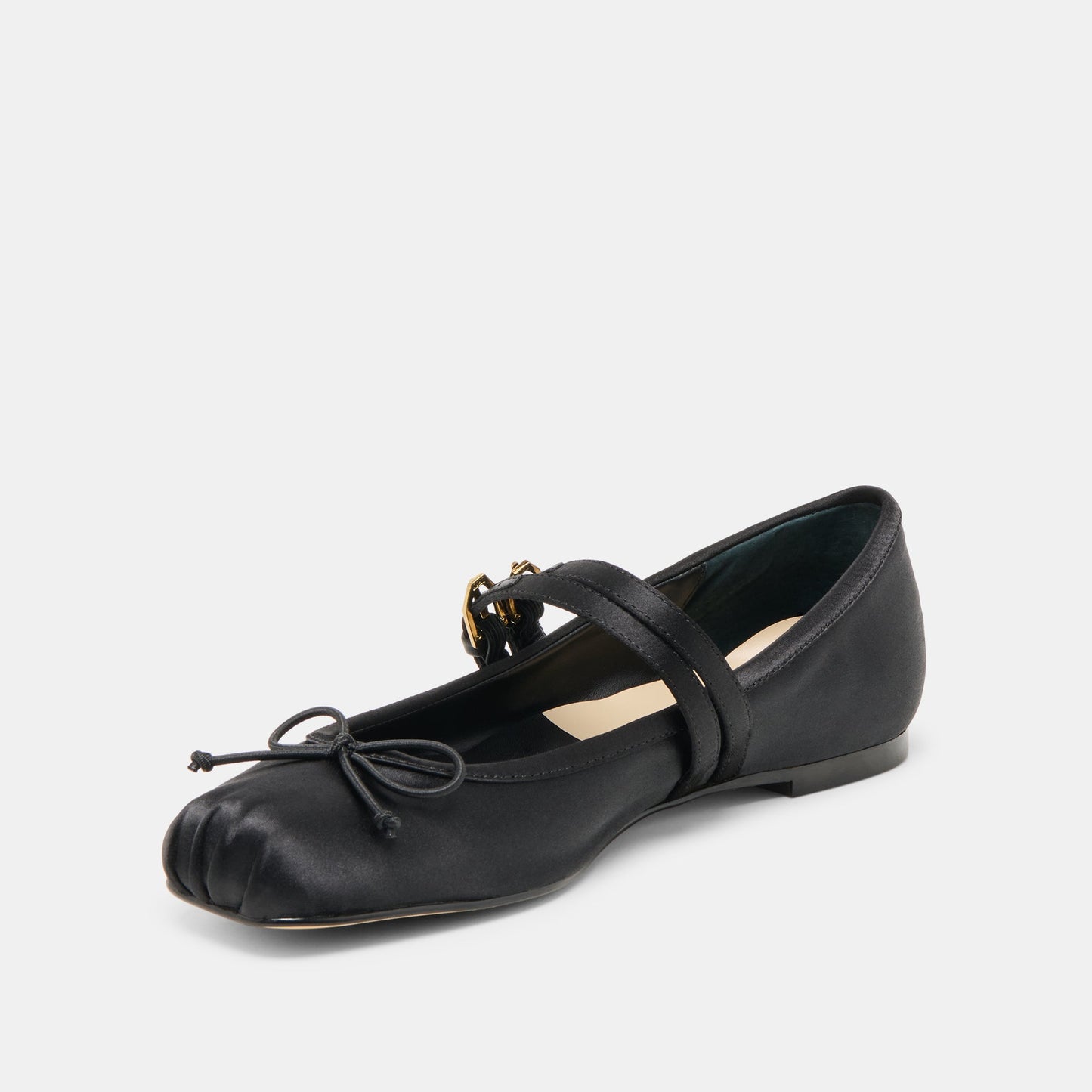 Gibsen Onyx Satin Ballet Flats Dolce Vita