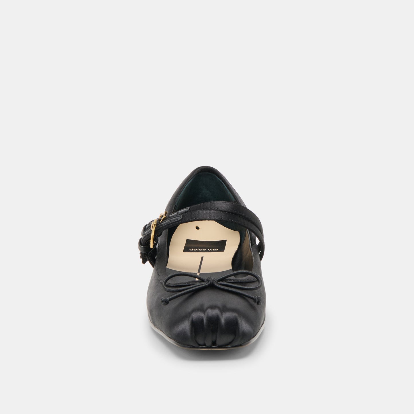 Gibsen Onyx Satin Ballet Flats Dolce Vita