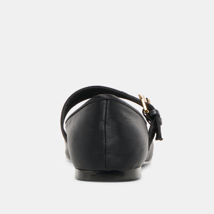 Gibsen Onyx Satin Ballet Flats Dolce Vita