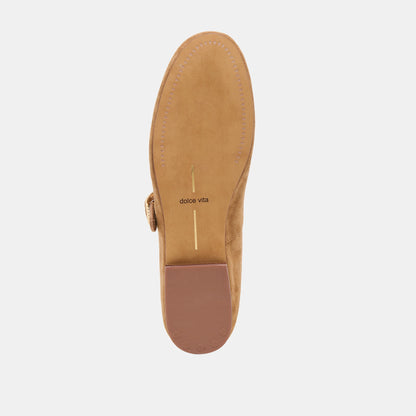 Relan Lt Brown Suede Ballet Flats Dolce Vita