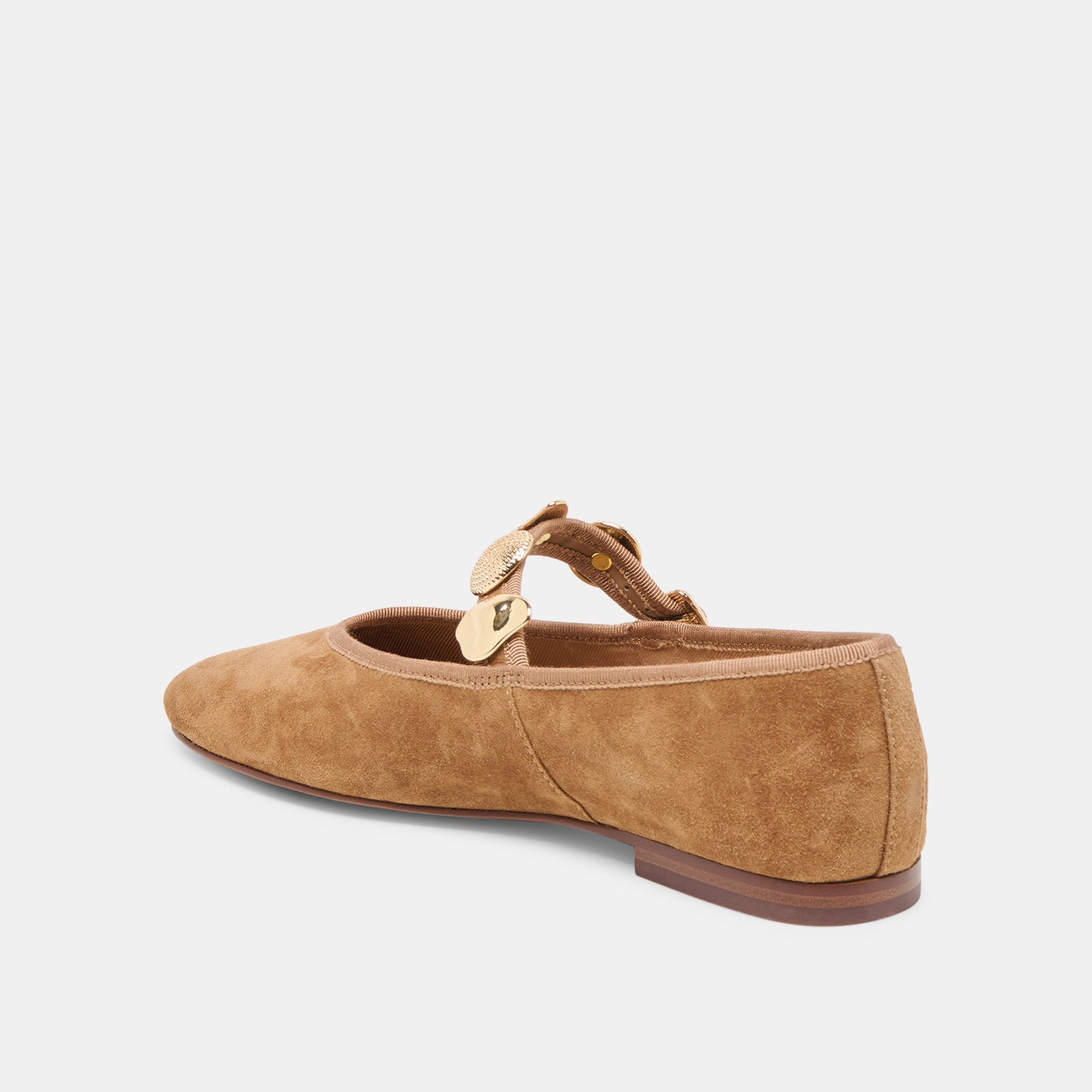 Relan Lt Brown Suede Ballet Flats Dolce Vita