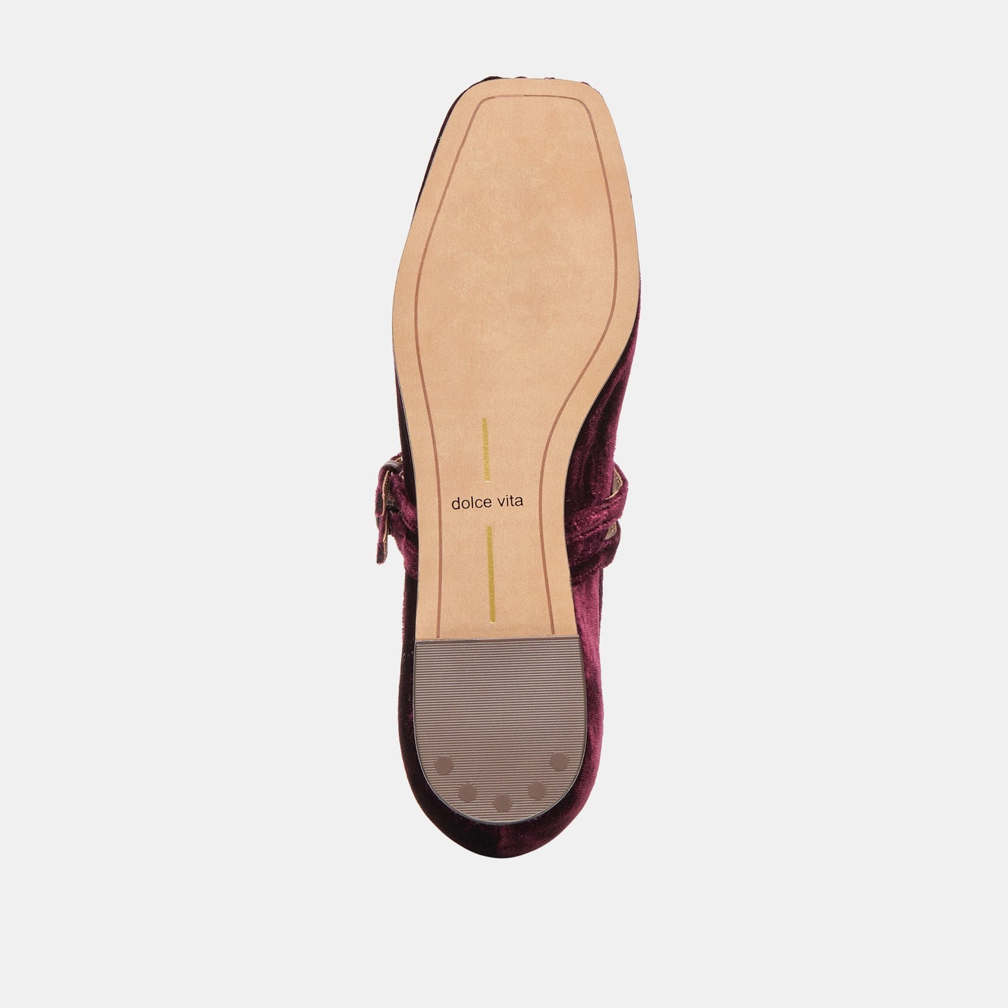 Gibsen Burgundy Velvet Ballet Flats Dolce Vita